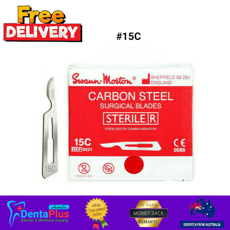 Swann & Morten 20pcs No.15C Scalpel Blade Swann & Morten 20pcs No.15C Scalpel Blade