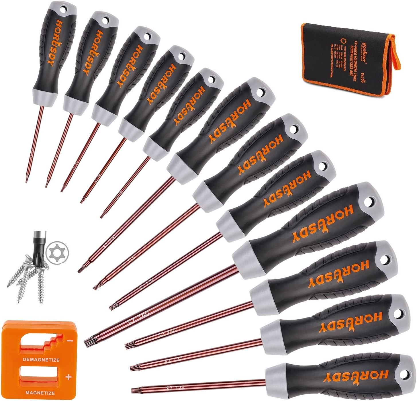 HORUSDY 12-Piece Magnetic Torx Screwdriver Set HORUSDY 12-Piece Magnetic Torx Screwdriver Set