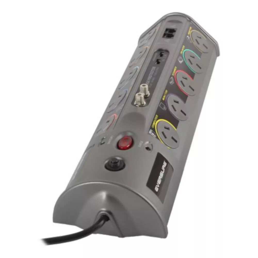 Eversure PB-10-HT3 Black 10-Way Power Board Eversure PB-10-HT3 Black 10-Way Power Board