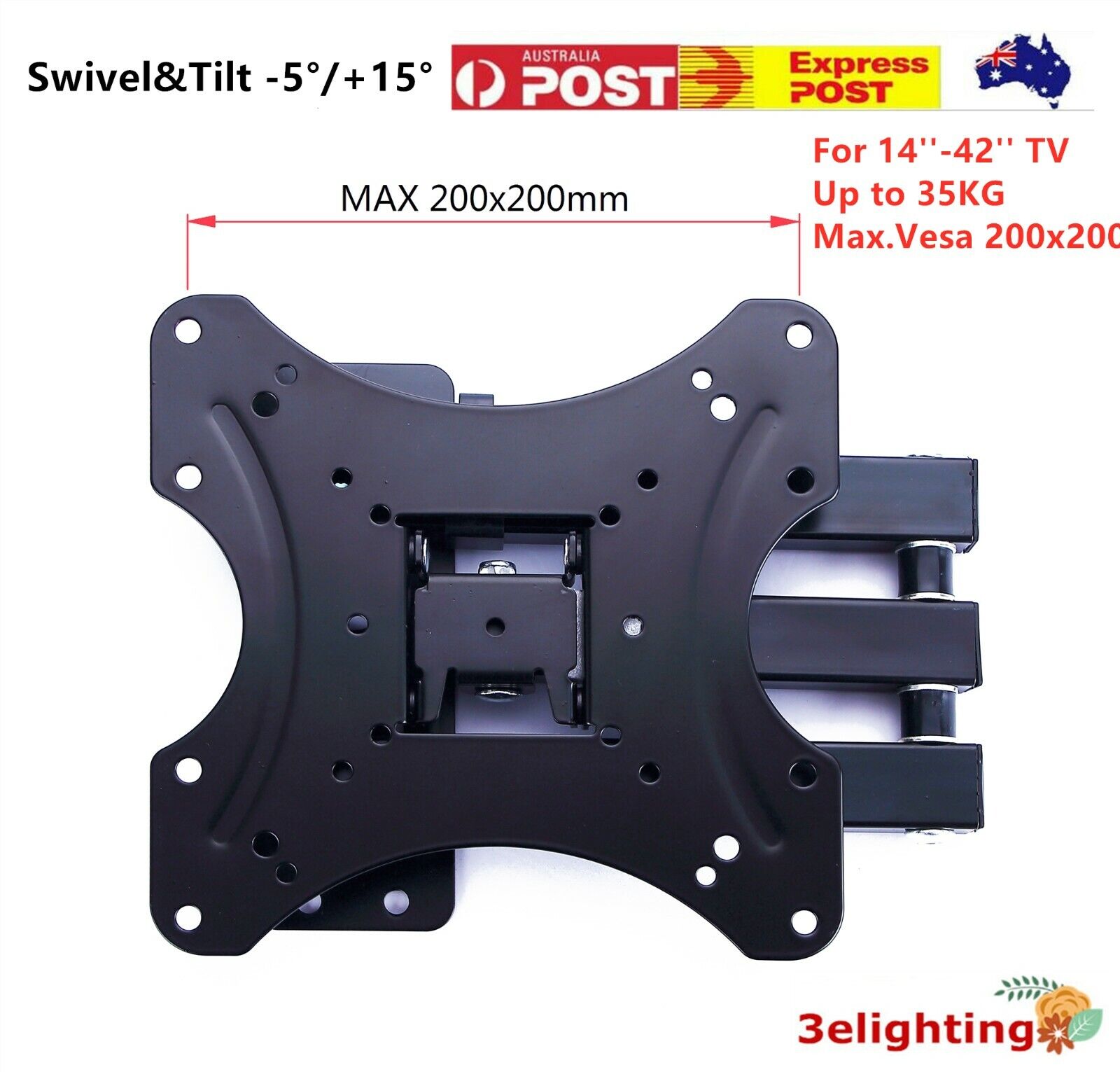 3ELIGHTING 14"-42" VESA Wall Mount 3ELIGHTING 14"-42" VESA Wall Mount