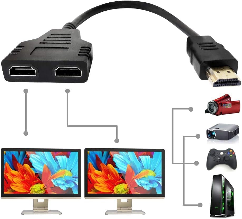 TAVICE 1-In 2-Out HDMI Splitter TAVICE 1-In 2-Out HDMI Splitter