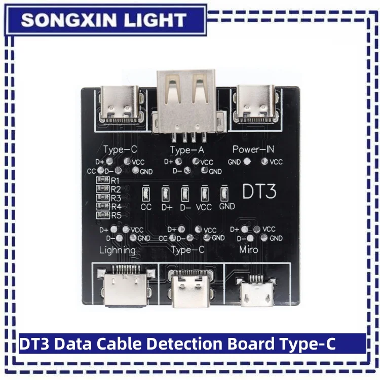 XIASONGXIN LIGHT DT3 USB Cable Tester XIASONGXIN LIGHT DT3 USB Cable Tester