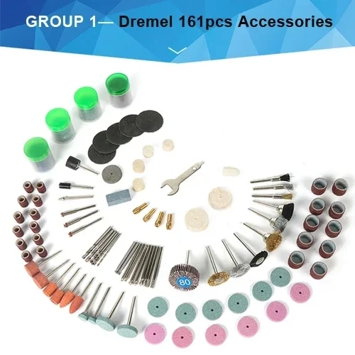 Tungfull TH-161 Rotary Tool Accessory Set Tungfull TH-161 Rotary Tool Accessory Set