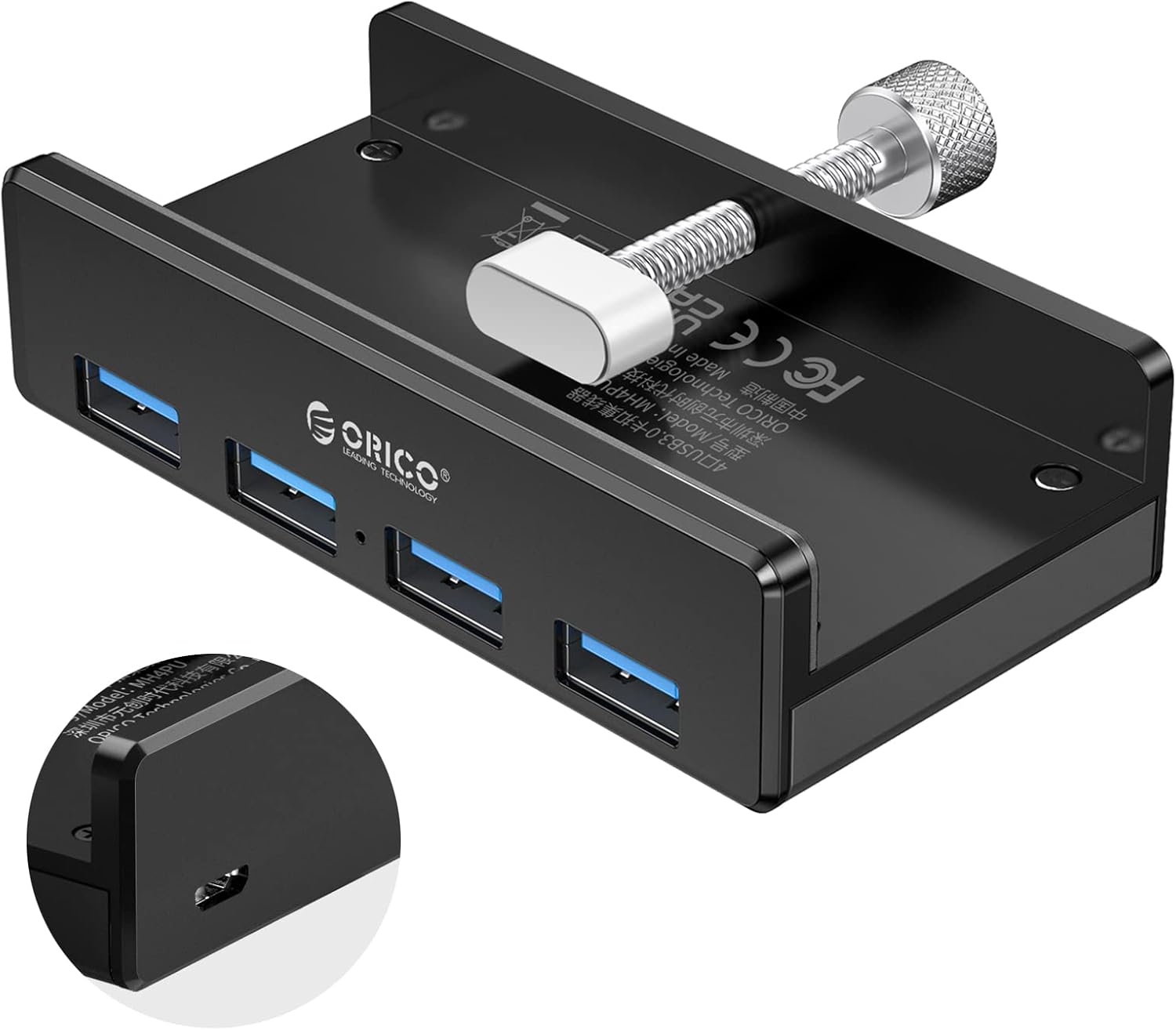 ORICO PW11-9P-RG-EP-US USB 3.0 Powered 4-Port USB Hub ORICO PW11-9P-RG-EP-US USB 3.0 Powered 4-Port USB Hub