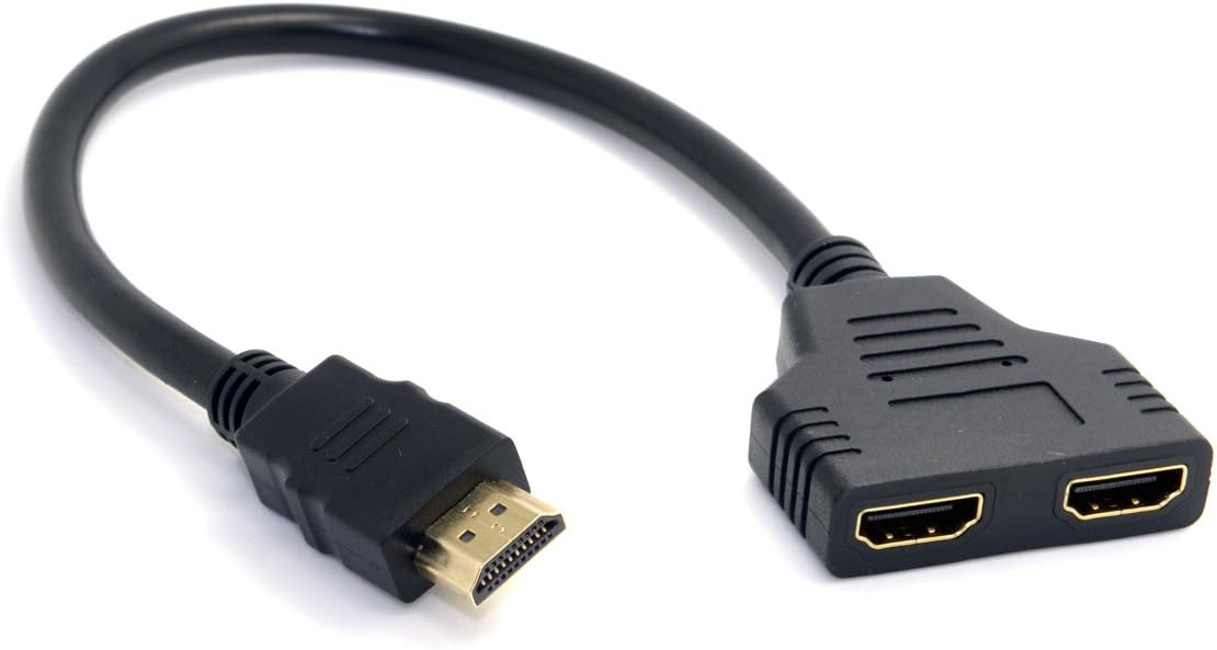 Cablecc 1-In 2-Out HDMI Splitter