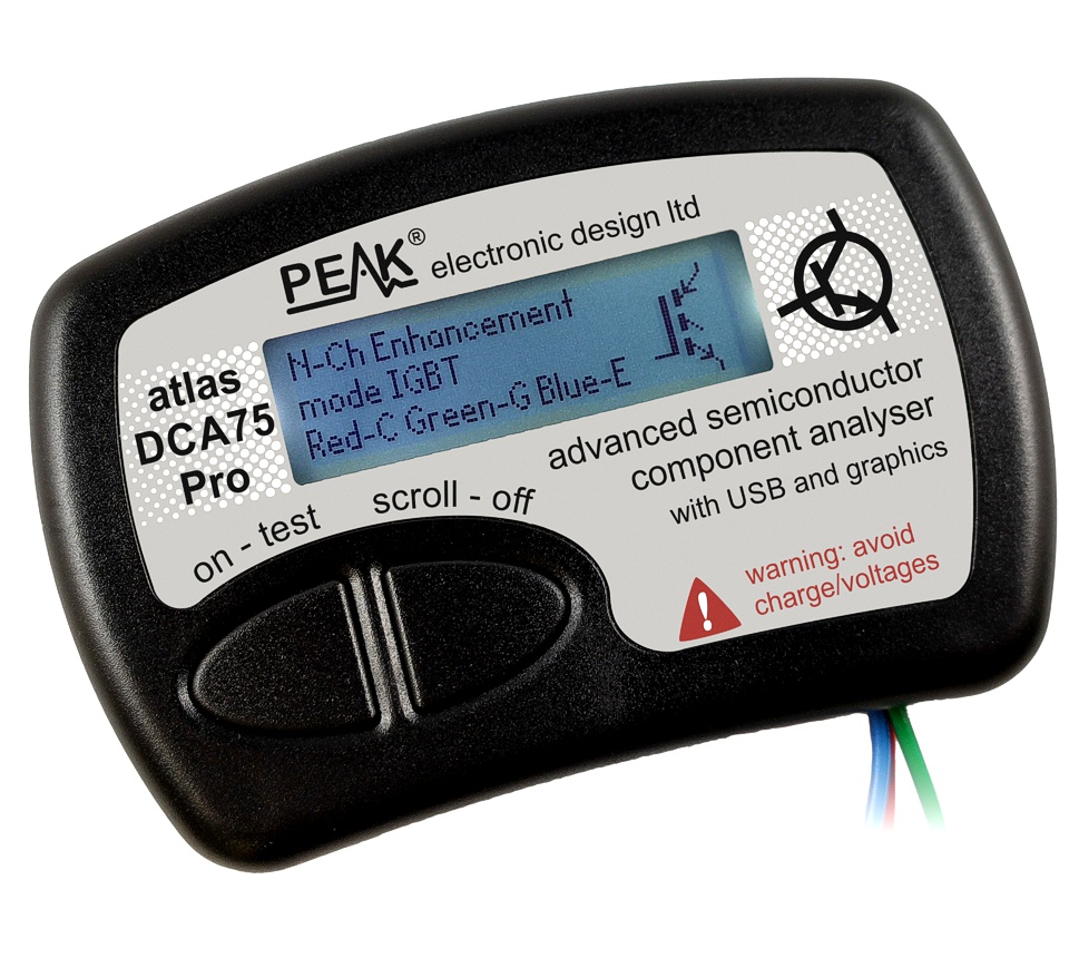 Peak Electronic Design Atlas DCA75 Pro Semiconductor Analyzer Peak Electronic Design Atlas DCA75 Pro Semiconductor Analyzer