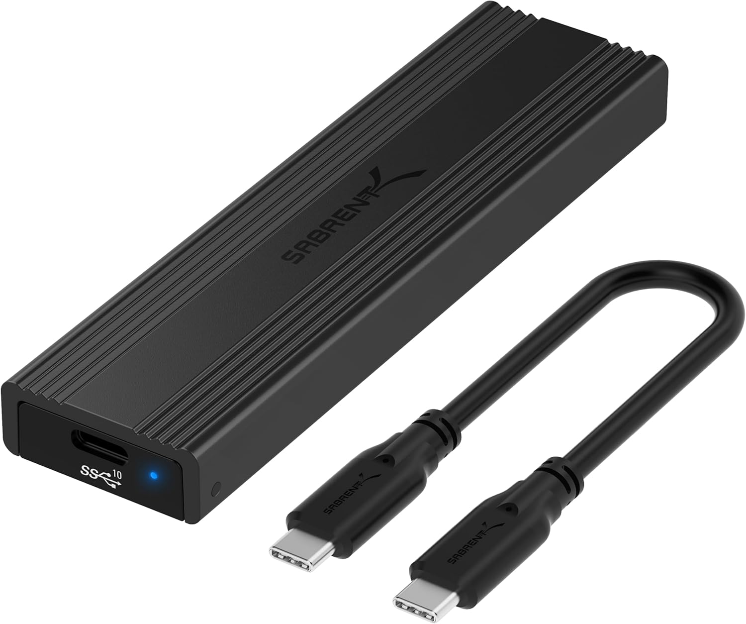 SABRENT USB Type-C Tool-Free Enclosure M.2 PCIe NVMe and SATA SSD USB Drive