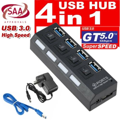 Yum Cha USB 3.0 Powered 4-Port USB Hub