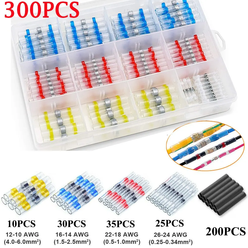 Yum Cha 300pcs Heat Shrink Wire Connectors