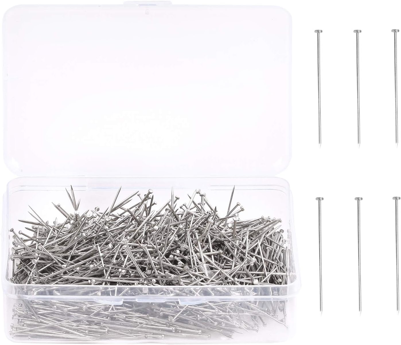 Phinus 1000-Piece Flat Head Sewing Pins Phinus 1000-Piece Flat Head Sewing Pins