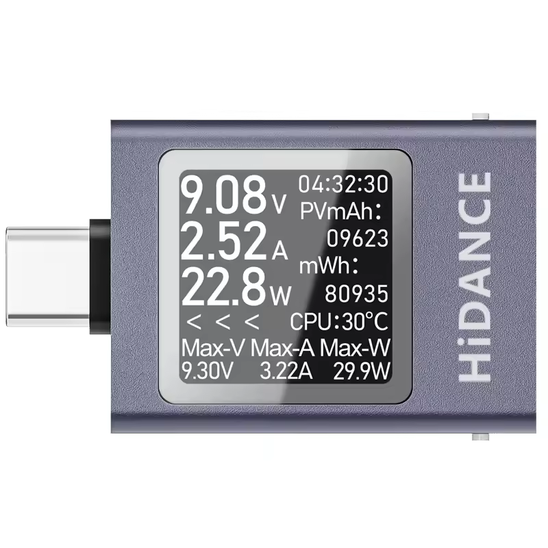 Yum Cha 13-in-1 Multi-function Digital Display USB Voltage Current Power Meter