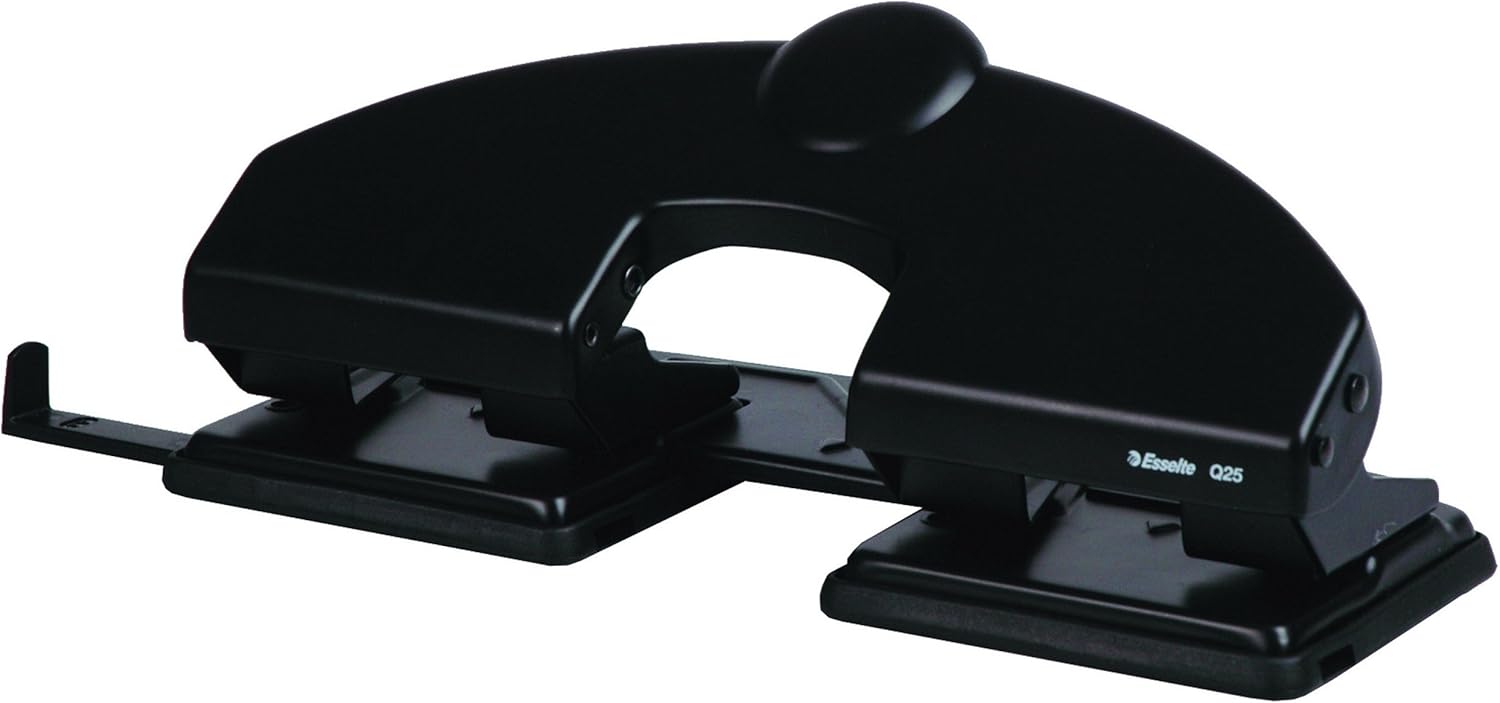 ESSELTE 177039 Black 25-Sheet Hole Punch