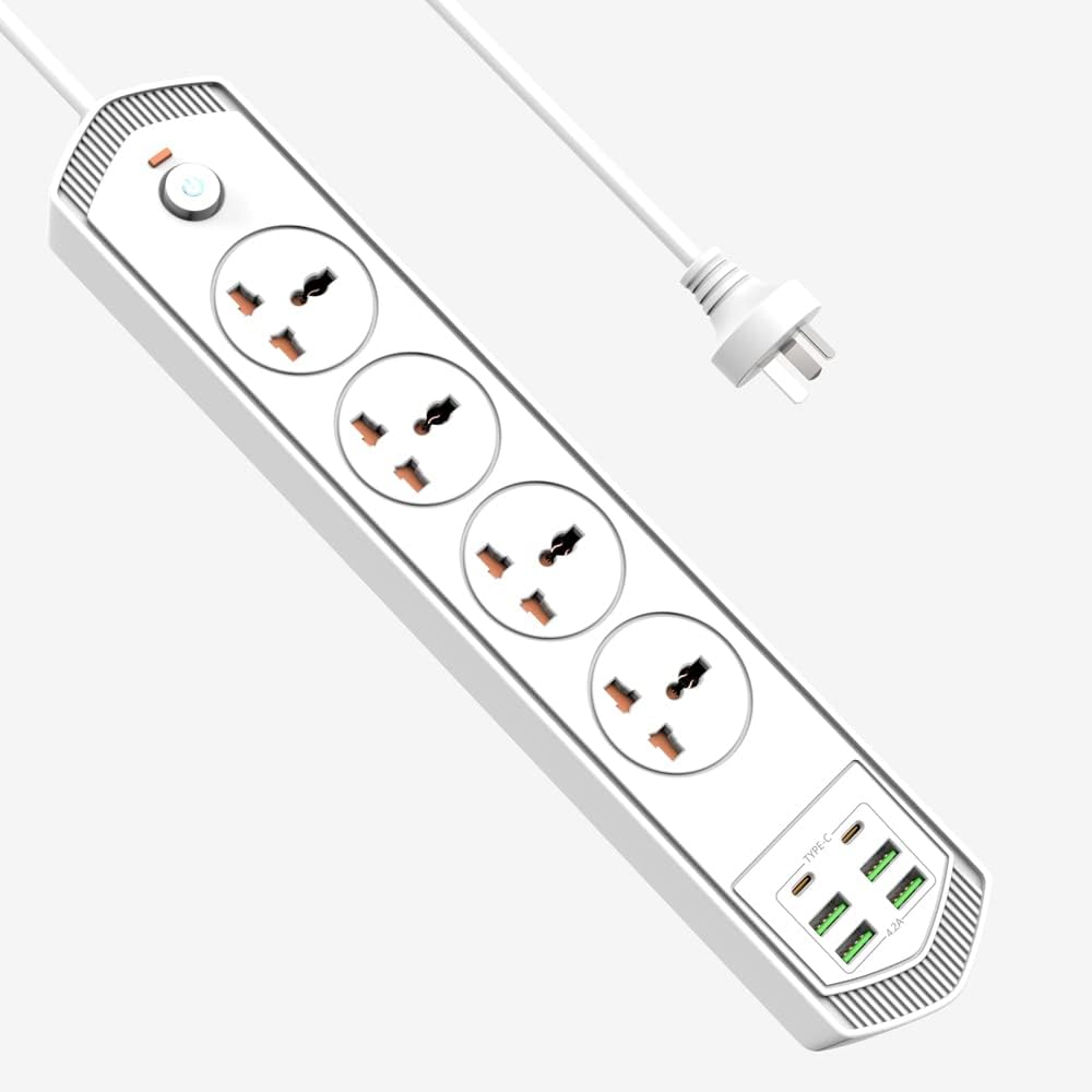 CREATMOR Universal AC 4-Outlet USB Power Power Board