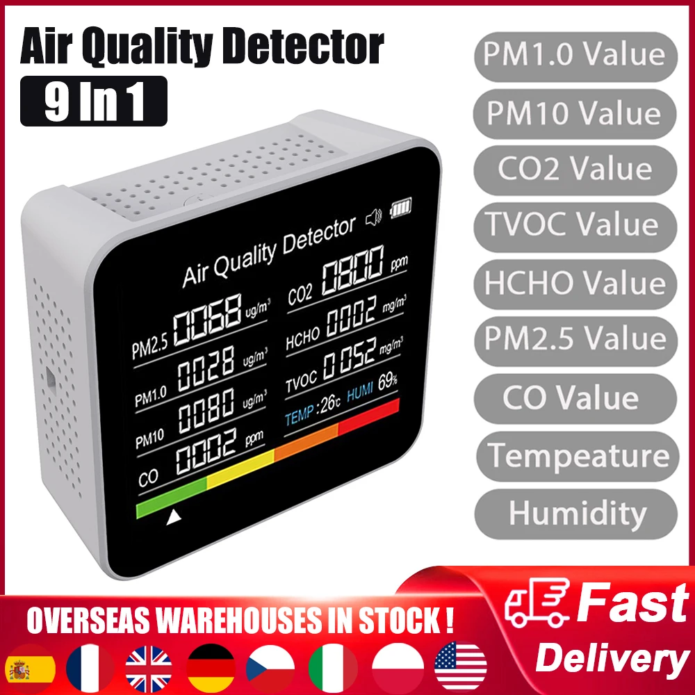 Yum Cha 9 in 1 Air Quality Meter Yum Cha 9 in 1 Air Quality Meter