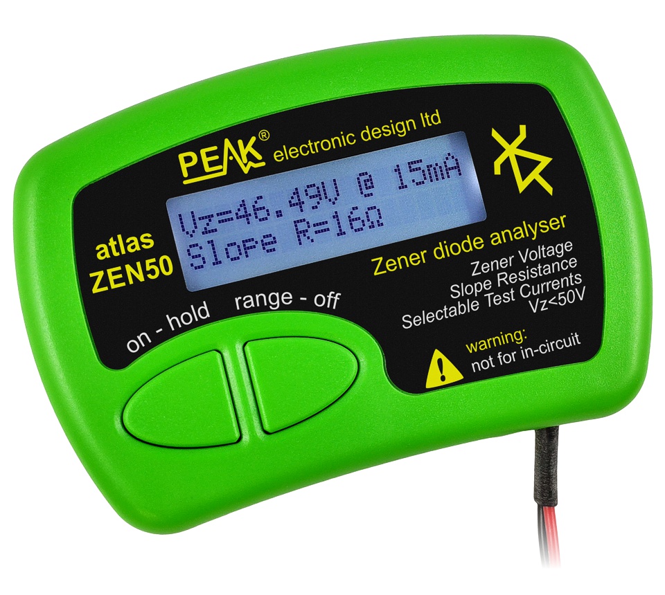 Peak Electronic Design Atlas ZEN50 Zener Diode Analyzer Peak Electronic Design Atlas ZEN50 Zener Diode Analyzer