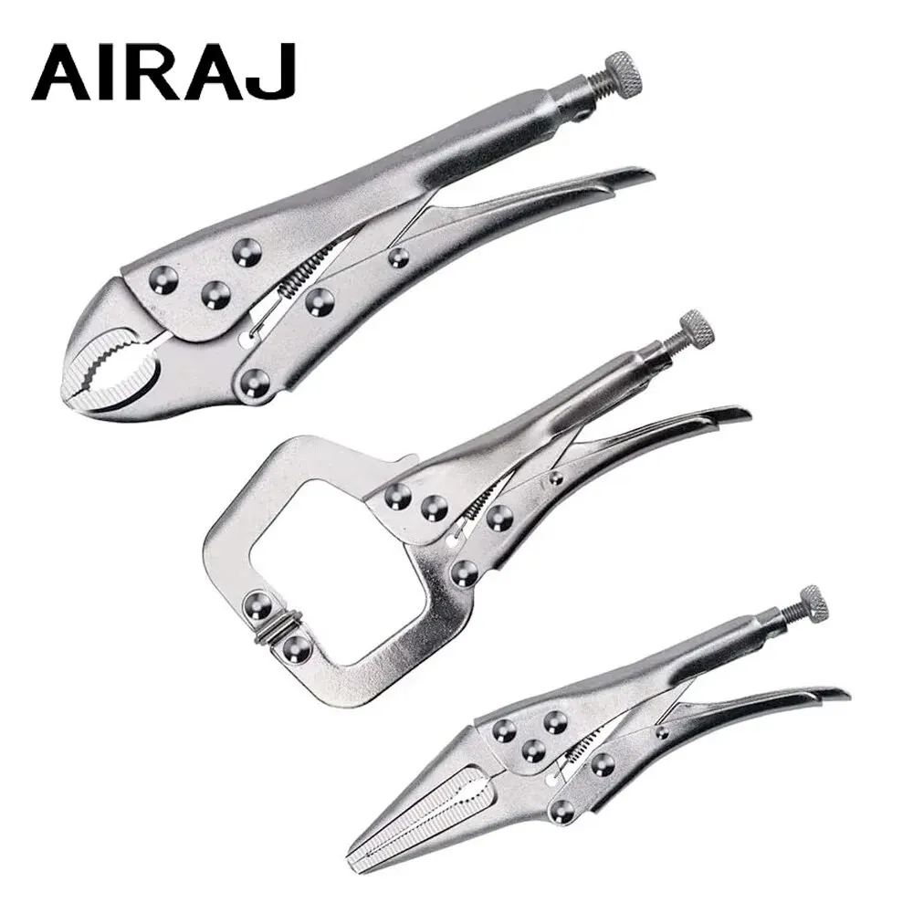 AIRAJ 3-Pcs 7-inch Locking Pliers AIRAJ 3-Pcs 7-inch Locking Pliers