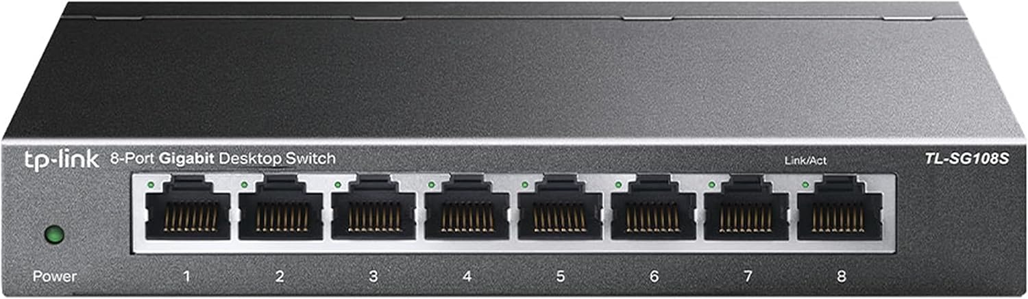TP-Link TL-SG108S 1Gbps 8-Port Unmanaged Ethernet Switch TP-Link TL-SG108S 1Gbps 8-Port Unmanaged Ethernet Switch